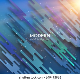 Modern frame with digital minimalistic geometric vector background. EPS10