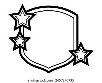 Modern Frame Line Art Background