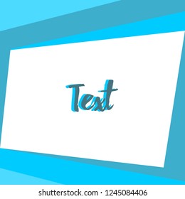 Modern frame for photo or text.