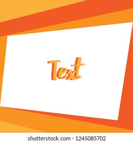 Modern frame for photo or text.