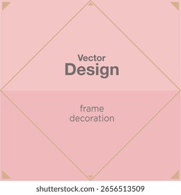 modern frame pink vector beauty element design abstract art decoration invitation illustration template card border cover