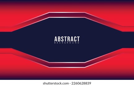 Modern Frame Red Gradient Abstract Geometric Background. Wallpaper Vector Eps 10