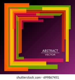 Modern frame for the web. vector illustration