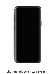 smartphones modernos sin marco aislados en blanco 