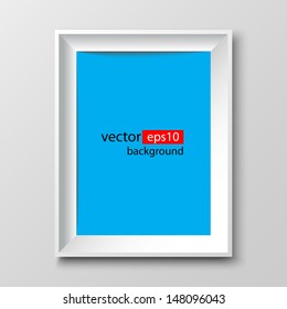 modern frames on the wall, vector illustration. 