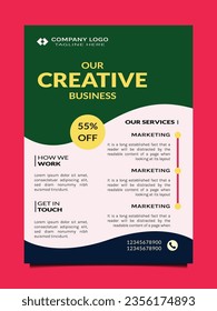 Modernes und kostenloses Design für Vektorgrafik-Flyer-Vorlagen für Ihr Unternehmen