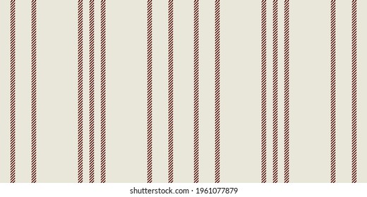 Modern french Farmhouse pattern in burgundy red and beige colors. Seamless vector background. Linen vintage kitchen fabric. Textile ribbon trim texture.
