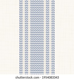 Modern french Farmhouse pattern in mustard yellow, teal blue and beige colors. Seamless vector background. Linen vintage kitchen fabric. Textile ribbon trim texture.