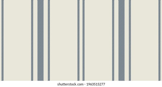 Modern french Farmhouse pattern in teal blue and beige colors. Seamless vector background. Linen vintage kitchen fabric. Textile ribbon trim texture.