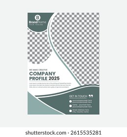 Modern fresh flyer design. Editable vector design