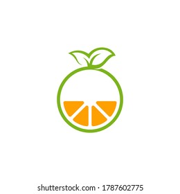 Modern fresh orange logo vector illustration, Fresh Orange Slice Logo Design Template