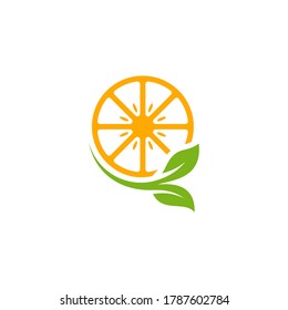 Modern fresh orange logo vector illustration, Fresh Orange Slice Logo Design Template