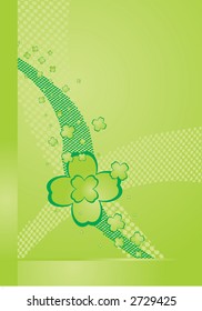 Modern fresh spring clover design