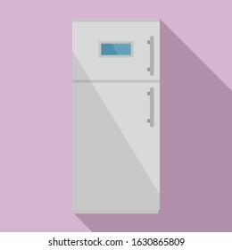 Modern fridge icon. Flat illustration of modern fridge vector icon for web design