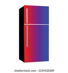 Modern fridges set. Realistic silver coolers, refrigerators of different size for home or restaurant kitchen and cold products storage. 3d vector illustration