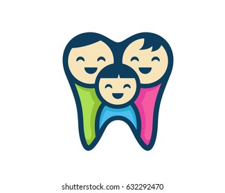 Modern Friendly Family Dental Clinic Logo 