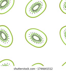 Modern fruits seamless pattern, great design for any purposes. Line concept art. Vector fashion background. 