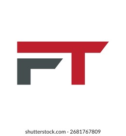 Servicio moderno de diseño de logotipos de letras FT