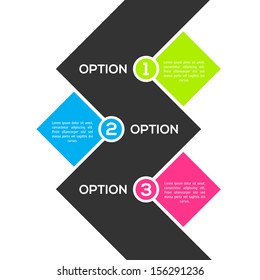 Modern ftat infographic template