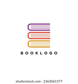 modern and fulcolor book logo, vector