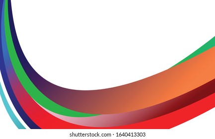 Modern full color abstract background vector, with wave effects.