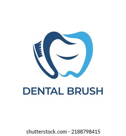 Modern Fun Dental logo with tooth and Brush