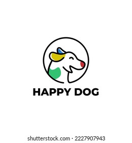 modern and fun logo for dog animal