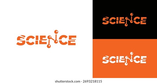 moderne und lustige Wissenschaft Logo-Design