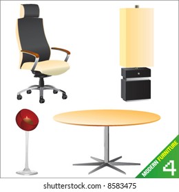 modern furniture 4 vector