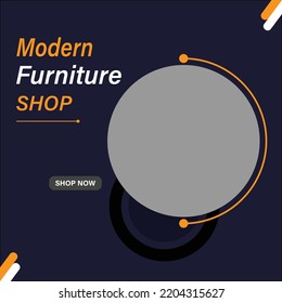 Modern Furniture Banner Template Design