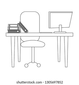 modern furniture cartoon