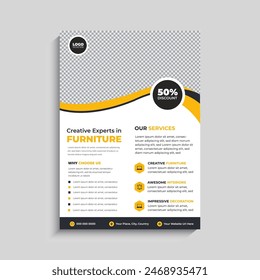 Modern Furniture Flyer Template Design