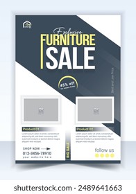 Modern Furniture Product Flyer Template