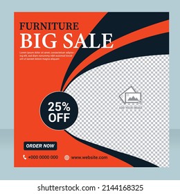 Modern Furniture  Sale Flyer Template