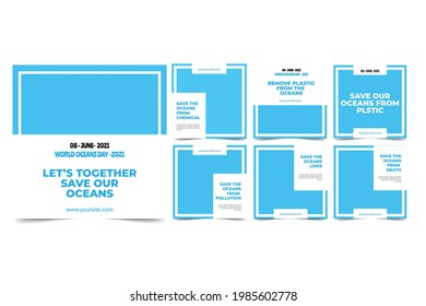 Modern furniture sale social media design collection