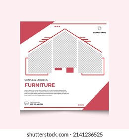 Modern Furniture Sale Social Media Post Template