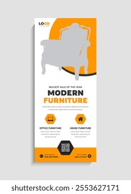 Modern Furniture Sale standee roll up banner template