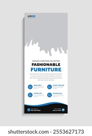 Modern Furniture Sale standee roll up banner template