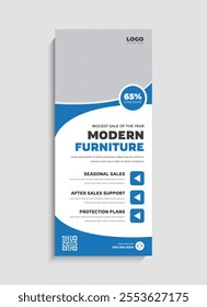 Modern Furniture Sale standee roll up banner template