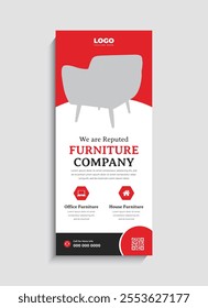 Modern Furniture Sale standee roll up banner template