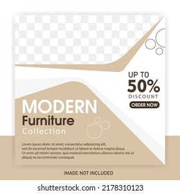 Modern Furniture Sales Banner for Social Media Brochure and Post Template