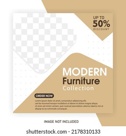 Modern Furniture Sales Banner for Social Media Brochure and Post Template