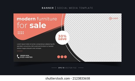 
Modern Furniture Social Media Banner Template