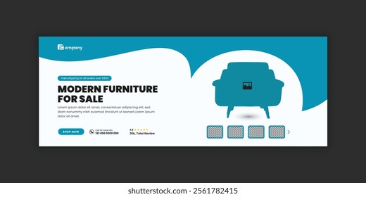  Modern Furniture Social Media Cover Page Design