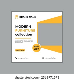 Modern Furniture Social Media Post Design Template