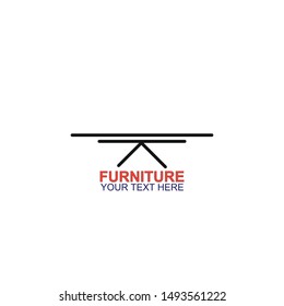 Modern Furniture Vector Logo template. Logo for your business