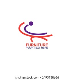 Modern Furniture Vector Logo template. Logo for your business