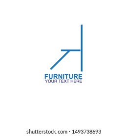 Modern Furniture Vector Logo template. Logo for your business