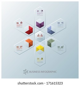 Modern Fusion Hexagon Business Infographic Design Template