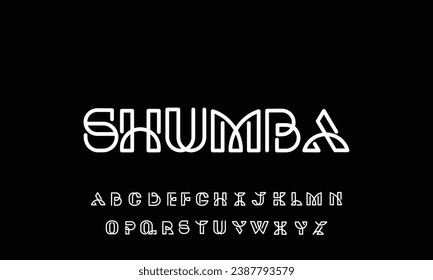 Futuro moderno letra de alfabeto negrita. Tipografía de estilo urbano para tecnología, digital, logotipo de película estilo negrita. ilustración vectorial